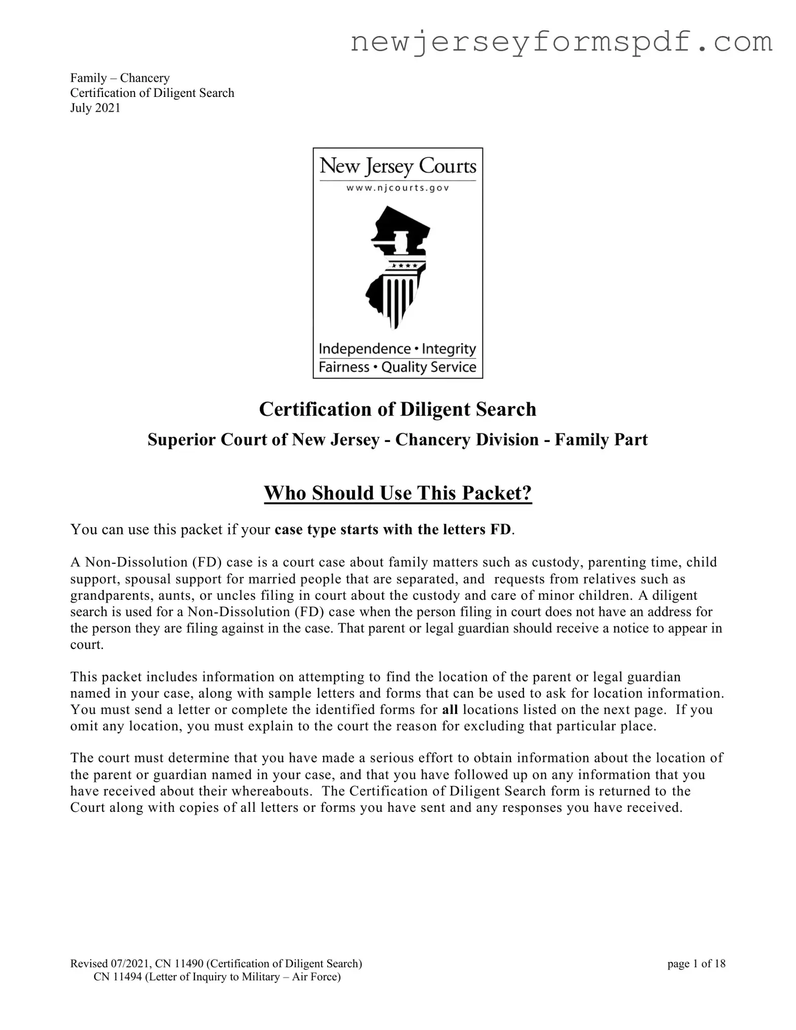 Fill Out a Valid Nj Diligent Template