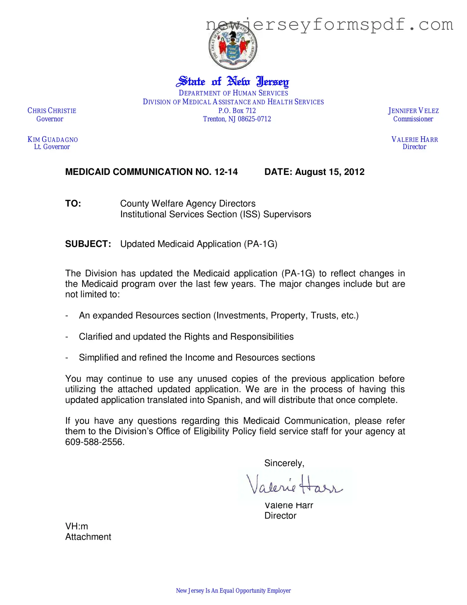 Fill Out a Valid Nj Pa 1G Template