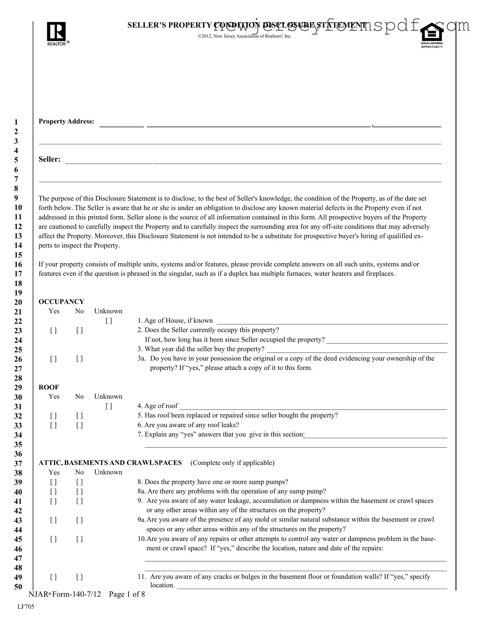 Fill Out a Valid Njar 140 Template