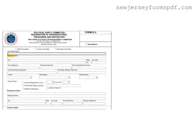 Fill Out a Valid New Jersey D 3 Template