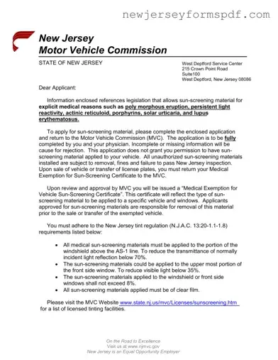 Fill Out a Valid New Jersey Mr 15 Template