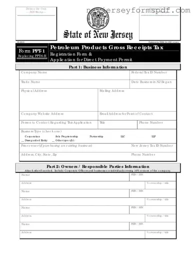 Fill Out a Valid New Jersey Ppt 6 B Template
