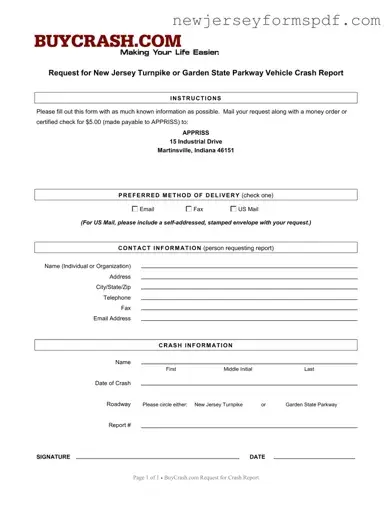 Fill Out a Valid New Jersey Request Report Template
