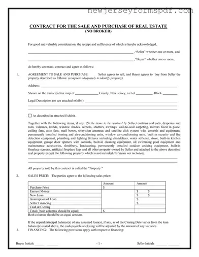 Fill Out a Valid Nj Contract Sale Template